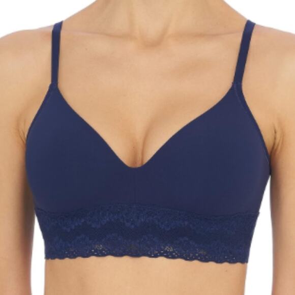 NWOT Natori 723154 Bliss Perfection Contour Soft Cup Midnight Navy– Sz 36DD - Picture 1 of 8